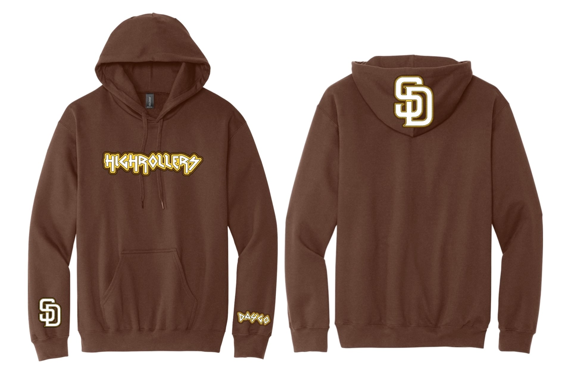 HIGHROLLERS DAYGO BASEBALL  HOODIE