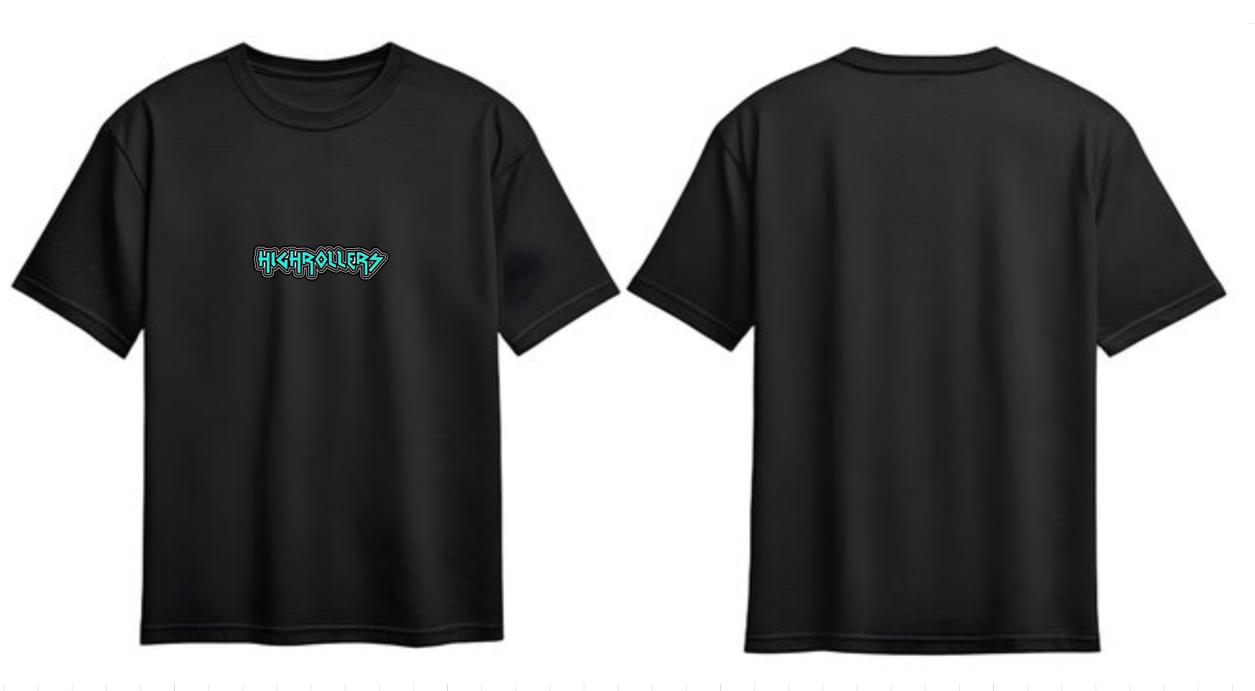 HIGHROLLERS CLASSIC BLACK TEES