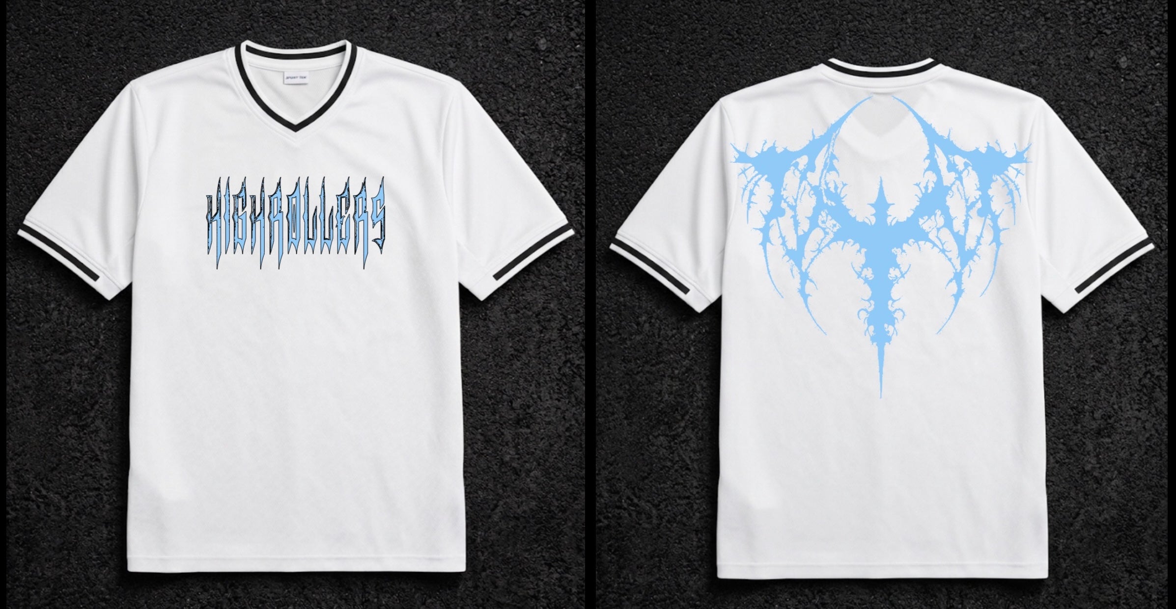 HIGHROLLERS CROSS JERSEY WHITE