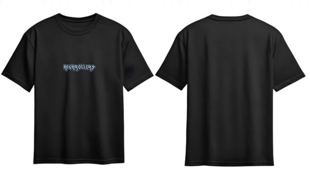 HIGHROLLERS CLASSIC BLACK TEES