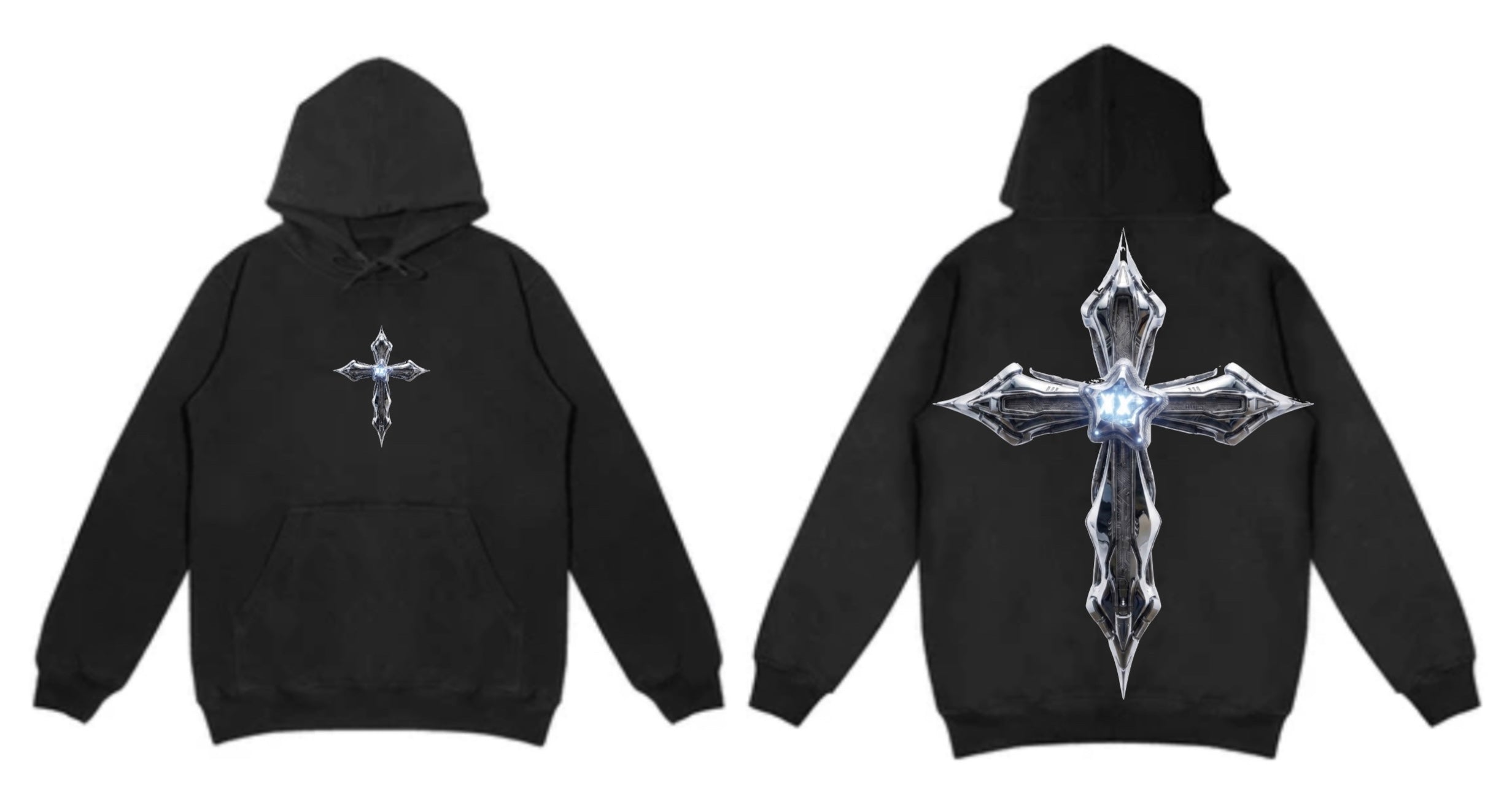 HR CHROME CROSS HOODIE