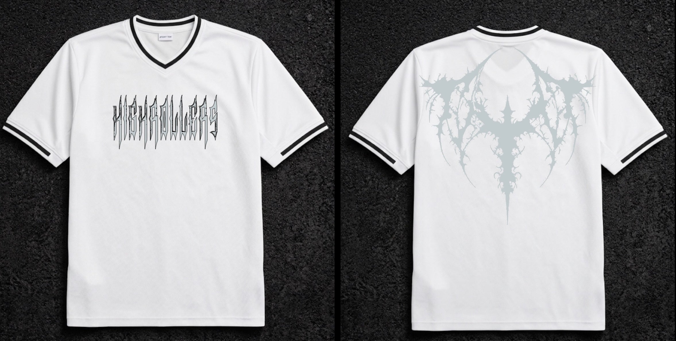 HIGHROLLERS CROSS JERSEY WHITE
