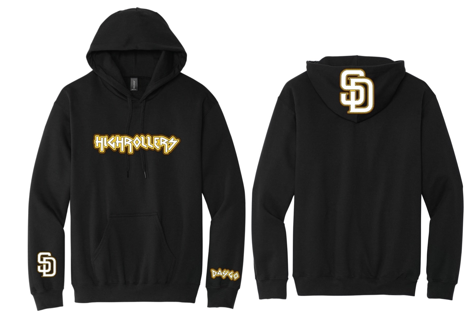 HIGHROLLERS DAYGO BASEBALL  HOODIE