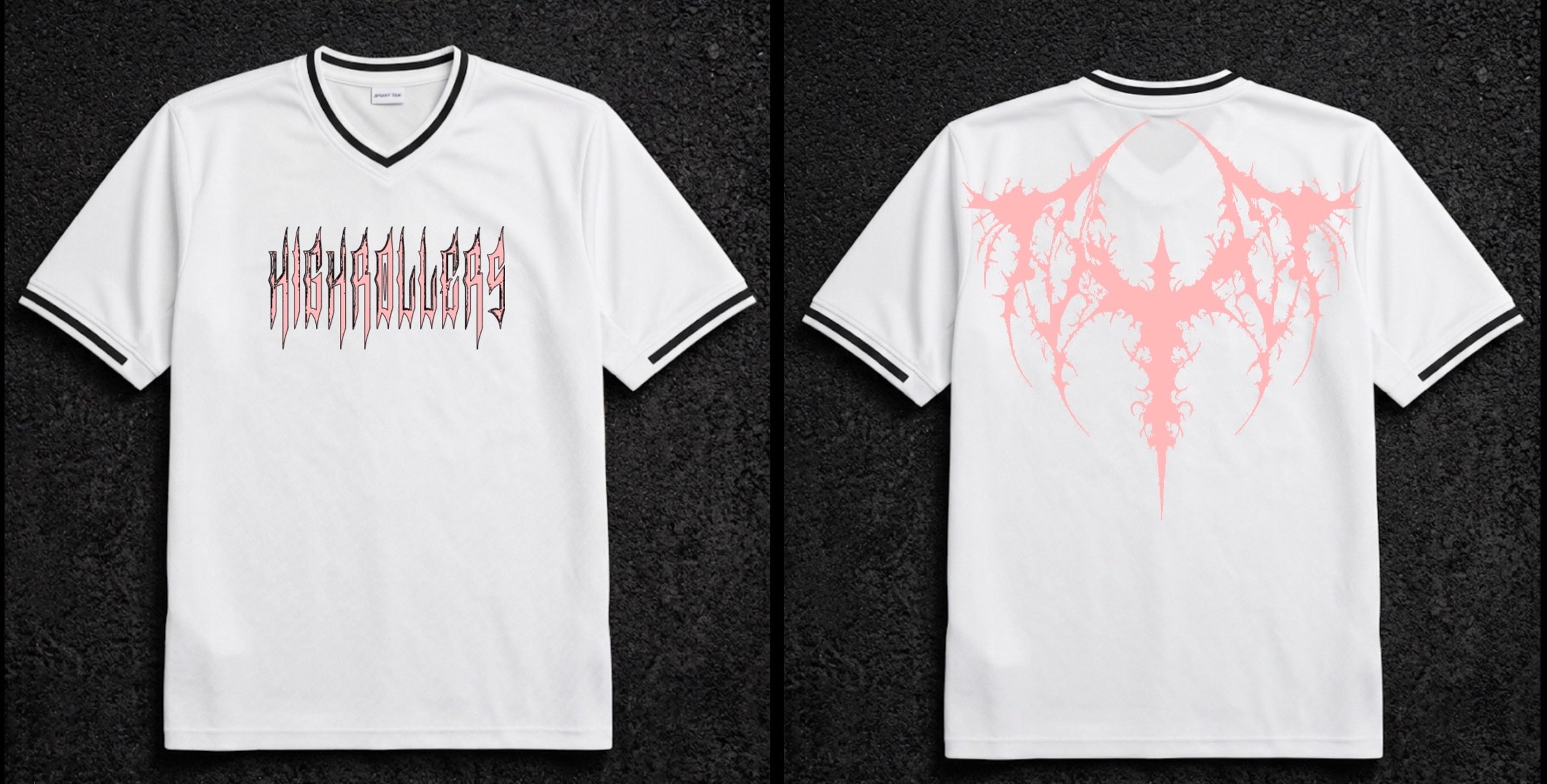 HIGHROLLERS CROSS JERSEY WHITE