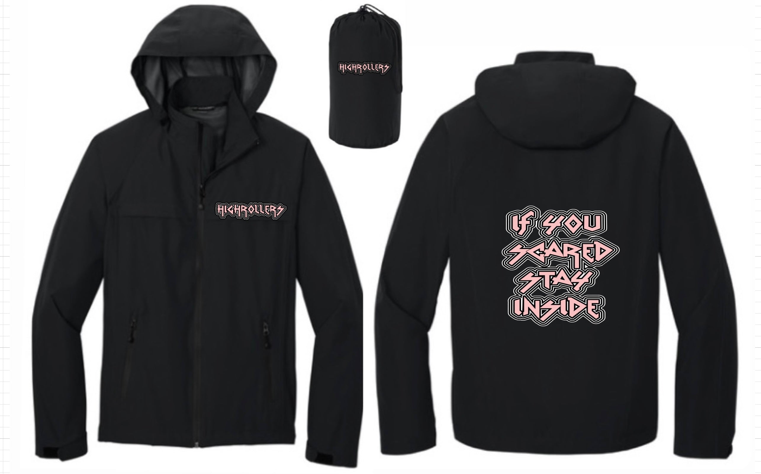 HIGHROLLERS CLASSIC WINDBREAKERS BLACK