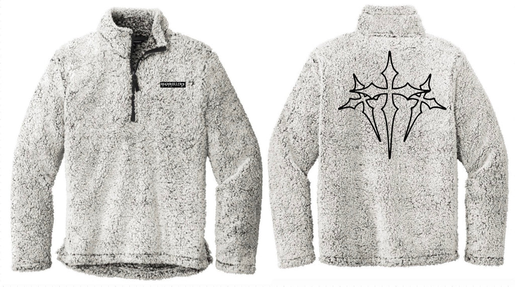 HIGHROLLERS FLUFFY 1/4  ZIP heather