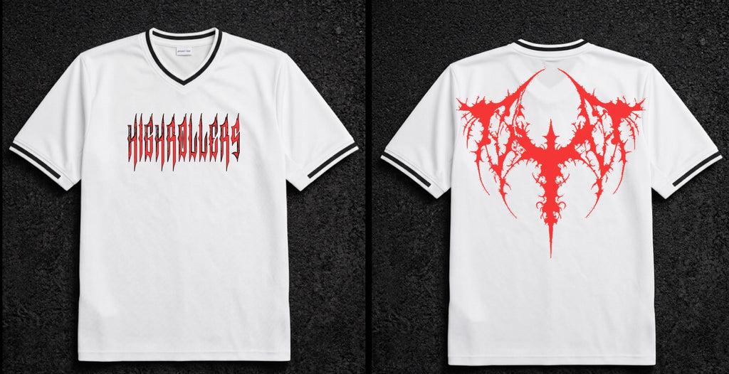 HIGHROLLERS CROSS JERSEY WHITE