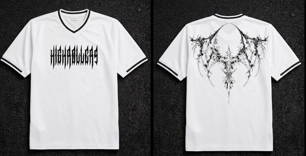 HIGHROLLERS CROSS JERSEY WHITE