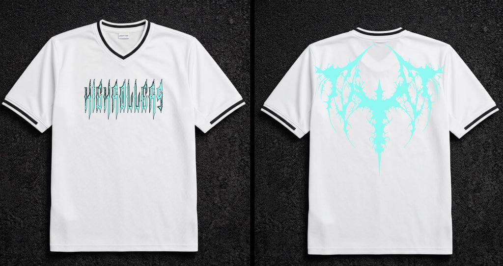 HIGHROLLERS CROSS JERSEY WHITE