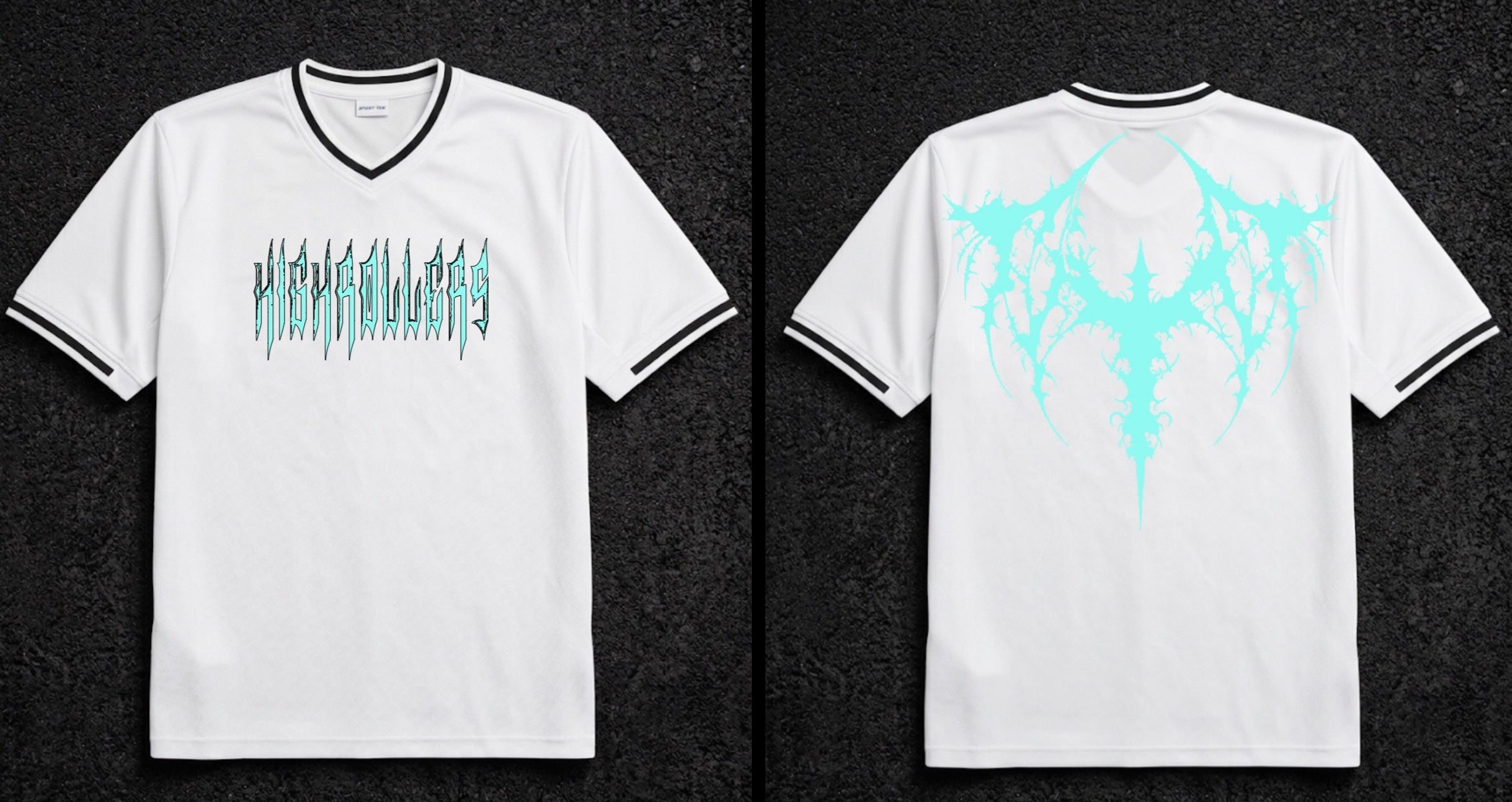 HIGHROLLERS CROSS JERSEY WHITE